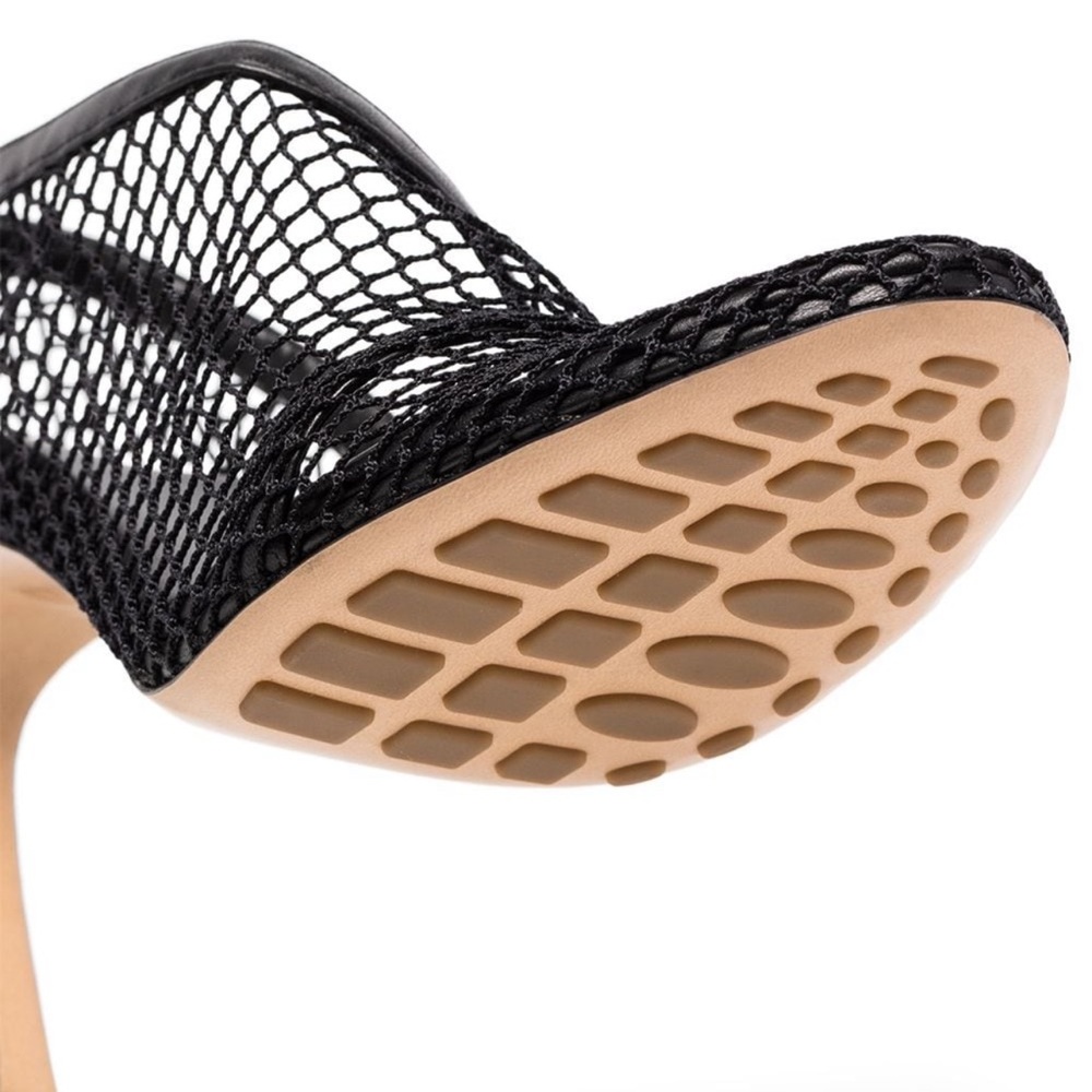 Sexy mesh black sandals with gold chain 🔥🔥🔥 - Picture 6 of 12